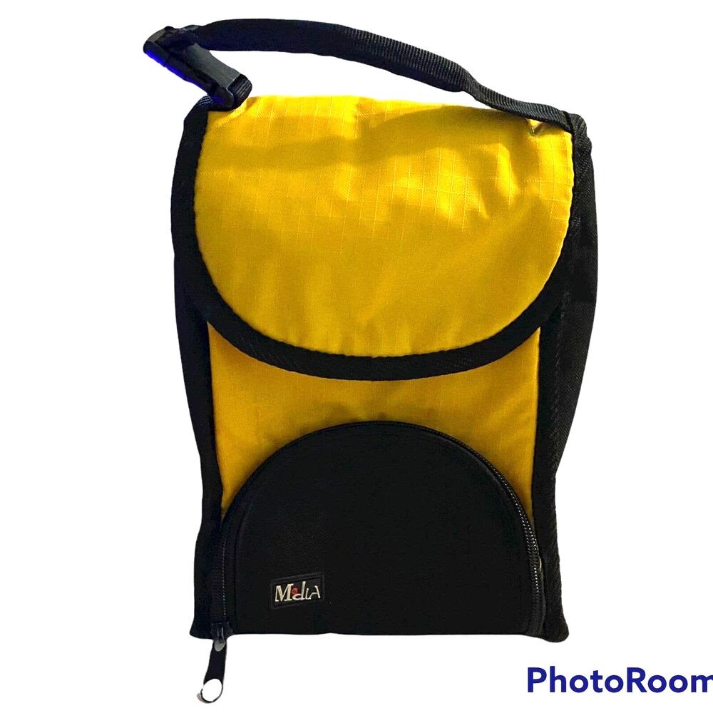 Media Insulated Bag Reusable Pocket Lunch Baby Bottles Zipper Yellow